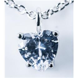 Chic Solitaire Necklace Heart Cut Swarovski Elements