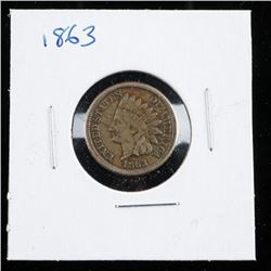 1863 USA Indian Head Penny