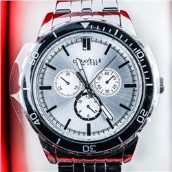 Caravelle NEW YORK Gents Sport Watch with Swarovski Elements NEW / NEEDS BATTERY