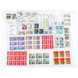 Group of Canada Mint Stamps - Blocks, Triples Singles etc Mixed