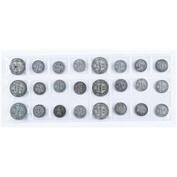 Group of (24) NFLD Silver Coins