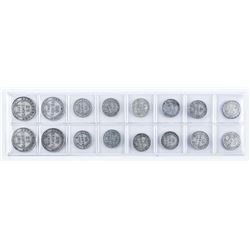 Group (16) Silver Coins of NFLD