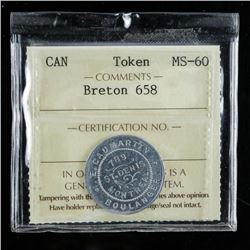 Canada Token MS60 Breton 658 ICCS