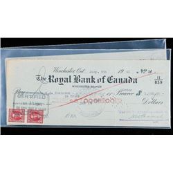 Group of Financial Documents with Excise Stamps 1940's