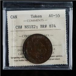 Canada Token AU55 CH# NS1E2; BR#874 ICCS