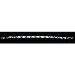925 Sterling Bracelet 23 Oval Cut blue Topaz 23ct tw. Appraised:$1000.00