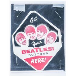 1964 Beatles Ad Card ' Beatles Button'