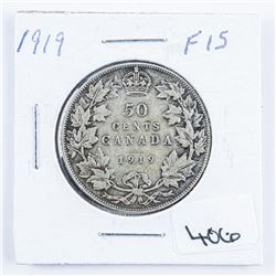 1919 Canada Silver 50 Cent F15