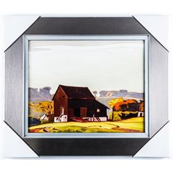 A.J. Casson (1898-1992) Brushworks Collection Studio/Litho Panel 'Birchwood' Gallery Frame 18x21"