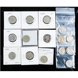 Group of (21) USA Indian Head/Nickels 1920's-1930's