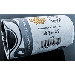 RCM 'Bill Reid' Special Wrap Roll 100 Years, 2.00 Coins - 25 x 2.00 Uncoloured