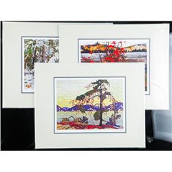 Group of (3) Tom Thomson (1877-1917) Giclee's 11x14" Unframed LE Matted