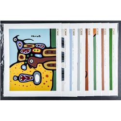 Christian Morrisseau (1969-) Collector From the Elements .9999 Fine Silver leaf Embossed Litho's M