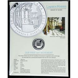 Lawren Harris Toronto Street, Winter Morning 1920 .9999 Fine Silver $20.00 Coin LE with C.O.A. and