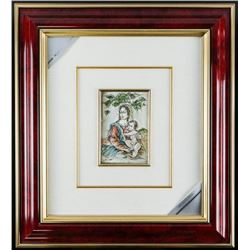 ITALY 925 Sterling Silver Picture Framed (sxr) 17x20"