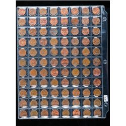 Group of (88) Canada and USA 1 Cent Coins