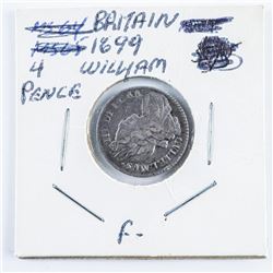 Great Britain 1699 4 Pence William (F)