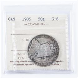 1905 Canada Silver Dollar G6 ICCS