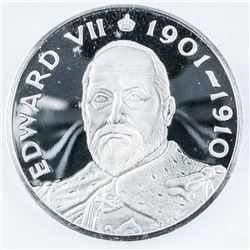 925 Sterling Silver Medallion King Edward VII 1901-1910
