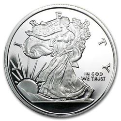 USA .999 Fine Silver Liberty Fractional Round