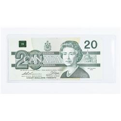 1991 Bank of Canada 20.00 Choice UNC With Serial