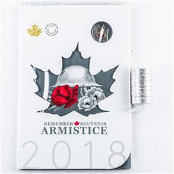 Remember D-DAY June 6, 1944 RCM 2018 Armistice Coin Folio, UNC, Plus Mint Roll 2018 Special Issue