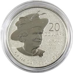 Sold Out - Royal Canadian Mint Queen's Diamond Jubilee .9999 Fine Silver 20.00 Coin.