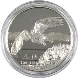 Sold Out - Royal Canadian Mint Owl .9999 Fine Silver 50.00 Coin.