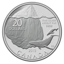 Sold Out - Royal Canadian Mint Iceberg .9999 Fine Silver 20.00 Coin.