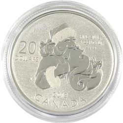 Sold Out - Royal Canadian Mint Santa .9999 Fine Silver 20.00 Coin.