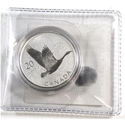 Sold Out - Royal Canadian Mint Canada Goose .9999 Fine Silver 20.00 Coin.