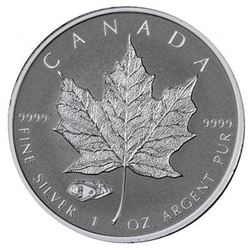 Scarce - Royal Canadian Mint .9999 Fine Silver 1oz Round with Tank Privy Mark. Very Collectible.