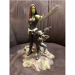 MARVEL GUARDIANS OF THE GALAXY VOL. 2 GAMORA & ROCKET PVC STATUES