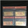 Image 2 : GOLD PLATED BANK NOTE LOT (SOCCER STARS)