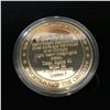 Image 3 : MUHAMMAD ALI COMMEMORATIVE GOLD PLATED COIN w/ DISPLAY CASE
