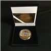 Image 1 : MICHAEL JORDAN "MVP" COMMEMORATIVE GOLD PLATED COIN w/ DISPLAY CASE