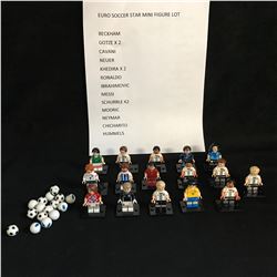 EURO SOCCER STARS MINI FIGURE LOT (BECKHAM, MESSI, MODRIC...)