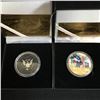 Image 2 : DONALD TRUMP GOLD PLATED COMMEMORATIVE COIN LOT