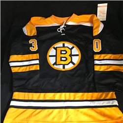 GERRY CHEEVERS SIGNED BRUINS JERSEY (JSA COA)