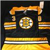 Image 1 : GERRY CHEEVERS SIGNED BRUINS JERSEY (JSA COA)