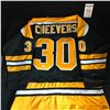 Image 2 : GERRY CHEEVERS SIGNED BRUINS JERSEY (JSA COA)