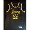 Image 3 : LOS ANGELES LAKERS LeBRON JAMES AUTOGRAPHED FRAMED JERSEY BLACK MAMBA EDITION (HOLO)