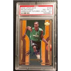 2006 UPPER DECK RAJON RONDO HARDCOURT FUTURES AUTO (PSA 8.5)