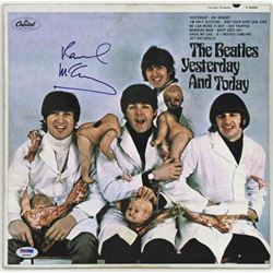 PAUL McCARTNEY SIGNED THE BEATLES -YESTERDAY AND TODAY -  BUTCHER  ALBUM COVER (PSA/DNA LOA)