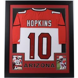 ARIZONA CARDINALS AUTOGRAPHED DEANDRE HOPKINS FRAMED JERSEY (JSA COA)