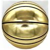 Image 2 : Jerry West Signed Gold Basketball Inscribed "The Logo" (Beckett COA)