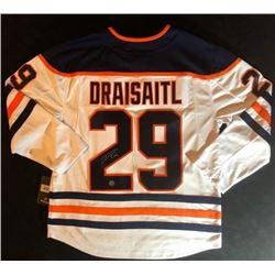 EDMONTON OILERS AUTOGRAPHED LEON DRAISAITL JERSEY (AJ SPORTS COA)