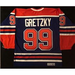 CCM EDMONTON OILERS AUTOGRAPHED WAYNE GRETZKY JERSEY (HOLO)
