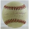 Image 1 : Joe DiMaggio & Dom DiMaggio Signed OAL Baseball (JSA LOA)