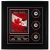 Image 1 : John Tavares, Sidney Crosby & Toews Signed Team Canada 19.5x20 Framed Hockey Puck Display (FSM COA)